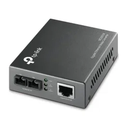 TP-Link MC200CM Conversor de Medios Gigabit Ethernet a Fibra, 1 Puerto RJ45 10/100/1000 + SC 1000BASE-SX, Plug & Play